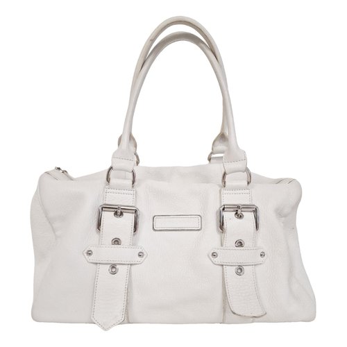 Pre-owned Longchamp Kate Moss Leather Handbag In White