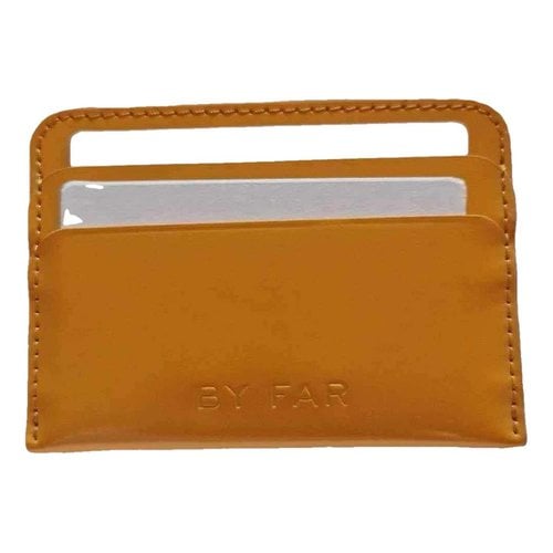 Pre-owned By Far Leather Wallet In Orange