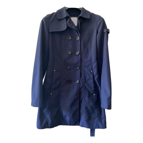 Pre-owned Peuterey Trench Coat In Blue