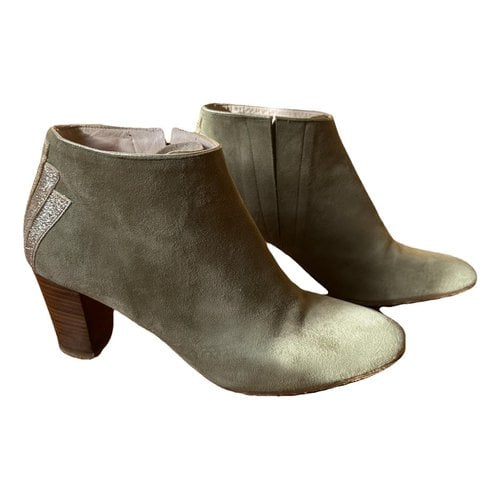 Pre-owned Patricia Blanchet Boots In Khaki