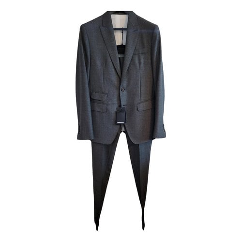 Pre-owned Dsquared2 Wool Suit In Anthracite