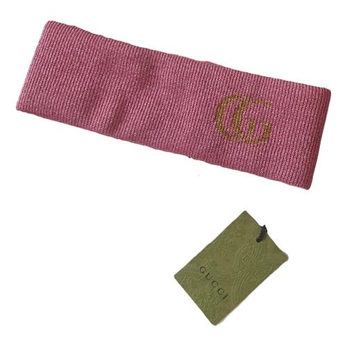 Pre-owned Gucci Cashmere Hat In Pink