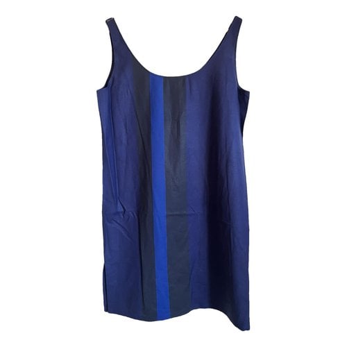 Pre-owned Issey Miyake Mini Dress In Blue