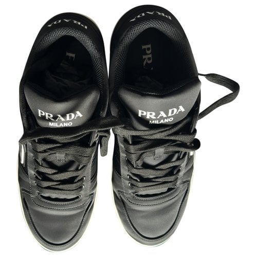 Pre-owned Prada Low Trainers In Black