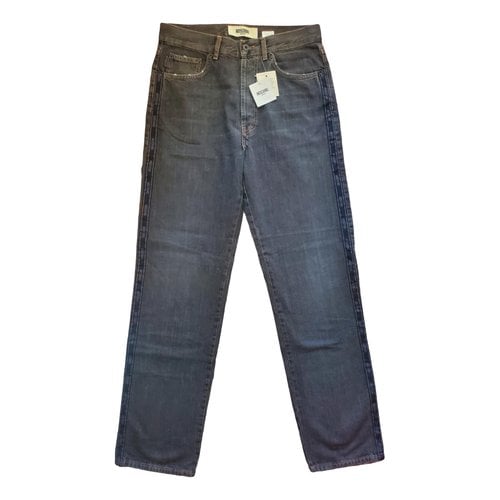 Pre-owned Moschino Straight Jeans In Brown