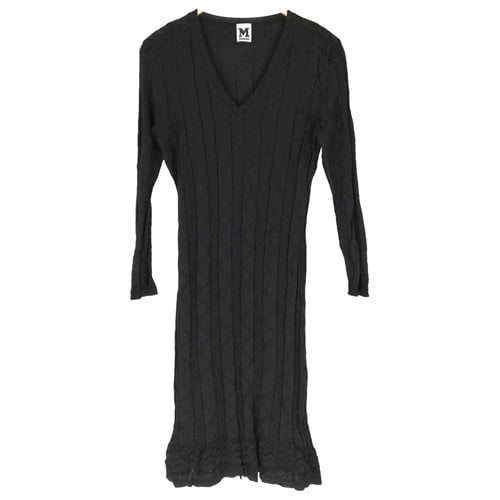 Pre-owned Missoni Wool Mid-length Dress In Black
