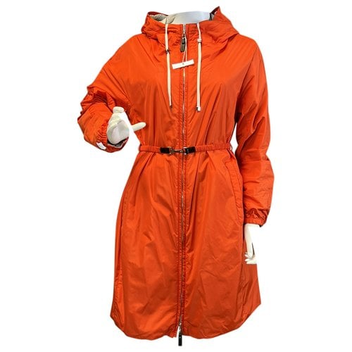 Pre-owned Max Mara Trench Coat In Orange