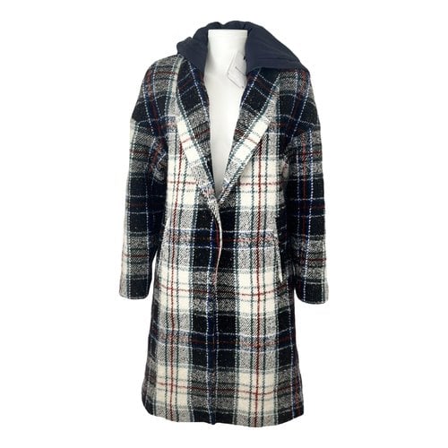 Pre-owned Berenice Wool Trench Coat In Multicolour