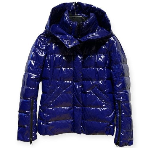 Pre-owned Marc Cain Puffer In Navy