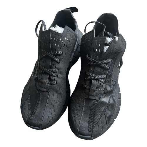 Pre-owned Maison Margiela X Reebok Cloth Trainers In Black