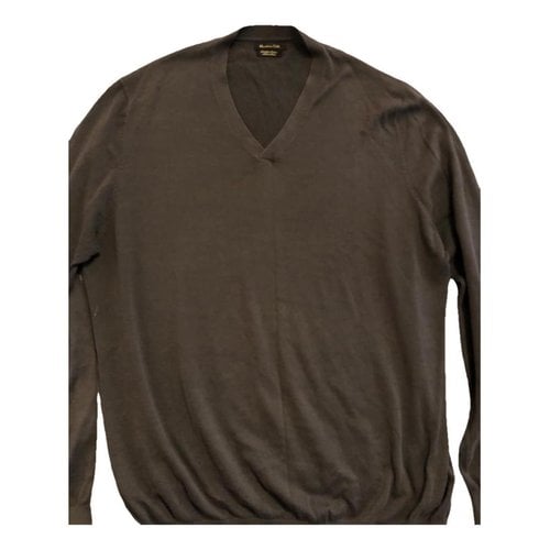 Pre-owned Massimo Dutti Pull In Brown