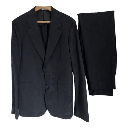 Pre-owned Alexander Mcqueen Wool Suit In Black