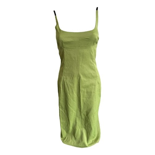 Pre-owned D&g Mid-length Dress In Green