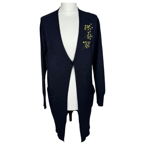 Pre-owned Ermanno Scervino Wool Cardi Coat In Blue