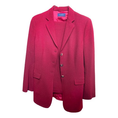 Pre-owned Piazza Sempione Wool Blazer In Red