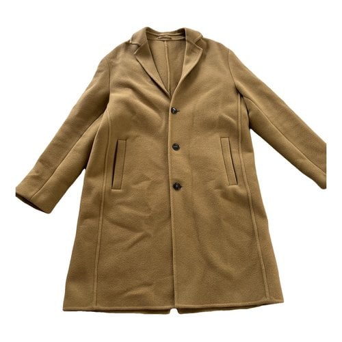 Pre-owned Closed Wool Coat In Camel