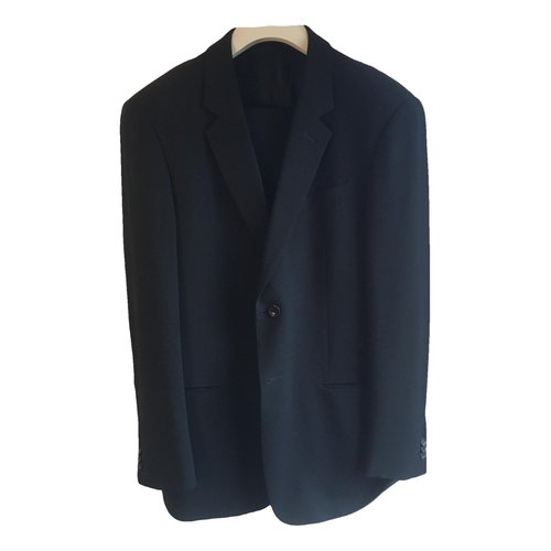 Pre-owned Armani Collezioni Wool Suit In Black