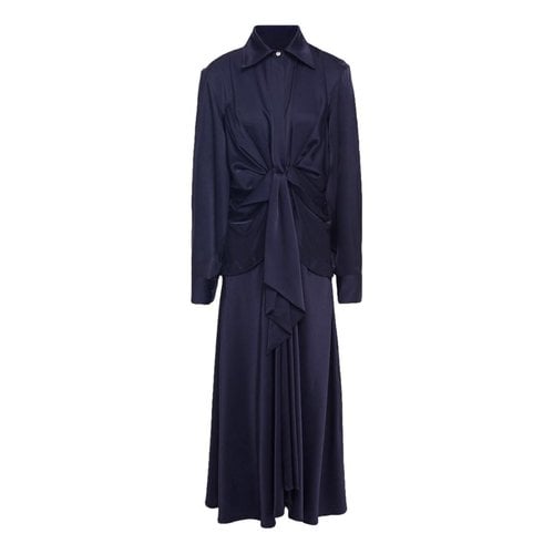 Pre-owned Victoria Beckham Maxi Dress In Blue