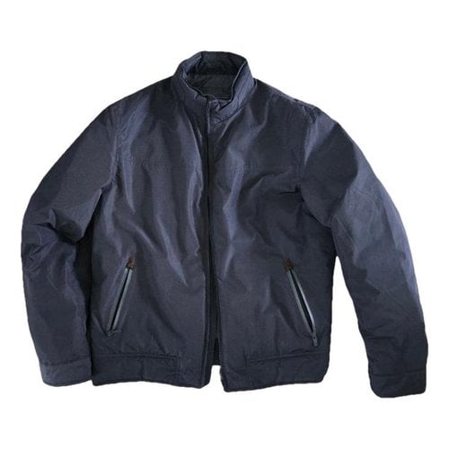 Pre-owned Massimo Dutti Jacket In Navy
