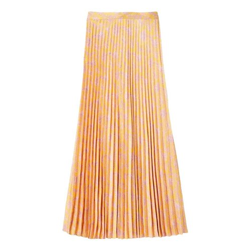 Pre-owned Sandro Maxi Skirt In Yellow