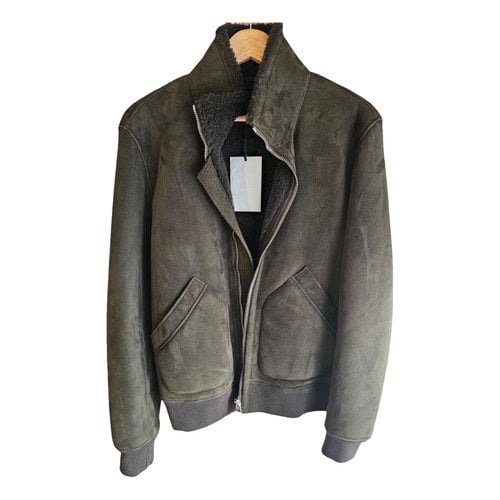 Pre-owned Mr P Shearling Jacket In Green