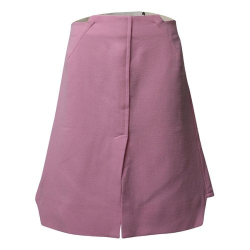 Pre-owned Roland Mouret Wool Mid-length Skirt In Pink