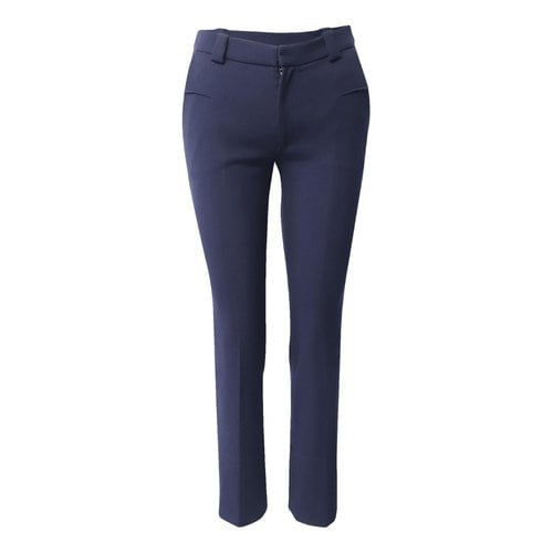 Pre-owned Roland Mouret Carot Pants In Blue