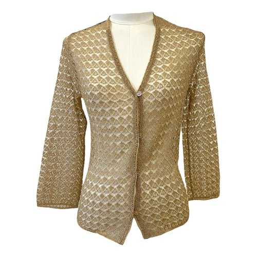 Pre-owned Dolce & Gabbana Cardigan In Gold