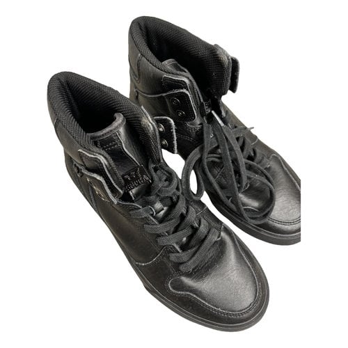 Pre-owned Supra High Trainers In Black
