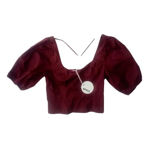 Pre-owned Staud Blouse In Red
