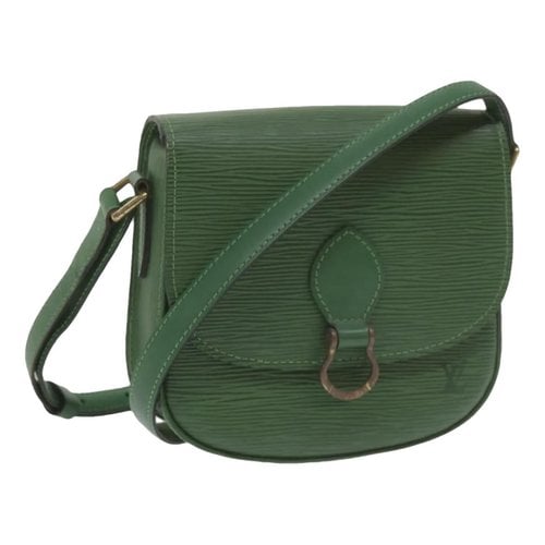 Pre-owned Louis Vuitton Saint Cloud Vintage Leather Crossbody Bag In Green