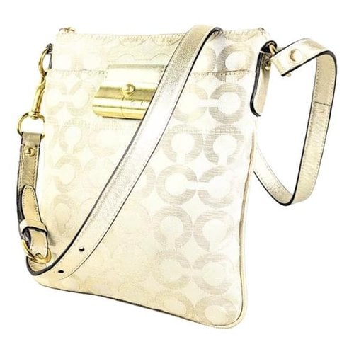 Pre-owned Coach Crossbody Bag In Gold