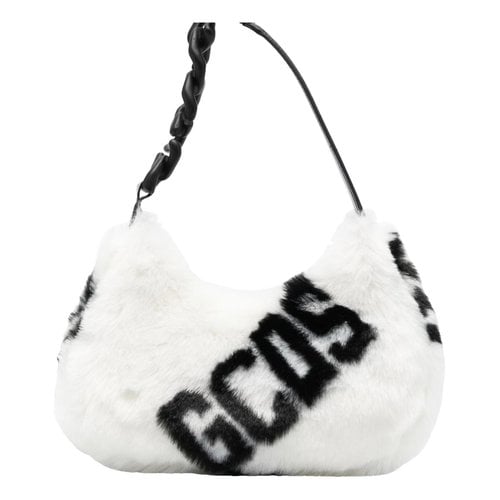 Pre-owned Gcds Faux Fur Handbag In White