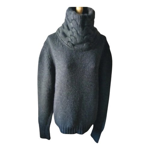 Pre-owned Saint Laurent Wool Pull In Grey