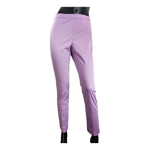 Pre-owned Max Mara Chino Pants In Purple