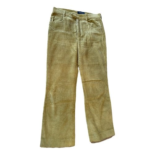 Pre-owned Isabel Marant Trousers In Yellow