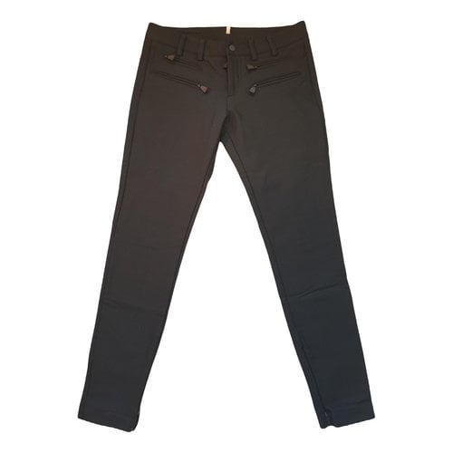 Pre-owned Moncler Slim Pants In Black
