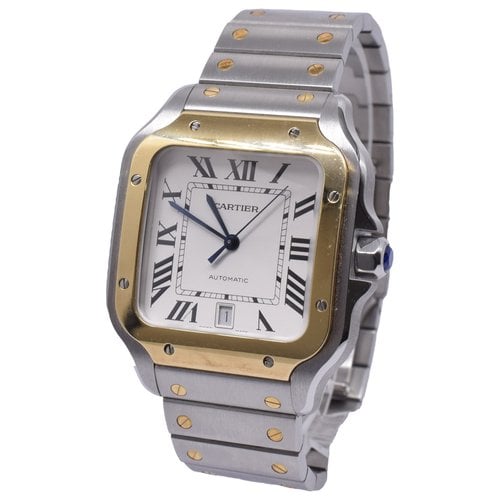 Pre-owned Cartier Santos 100 Xl Chronographe Watch In Multicolour