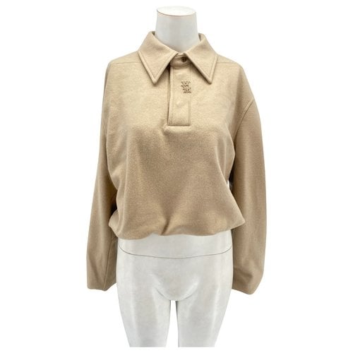 Pre-owned Wooyoungmi Wool Blouse In Camel