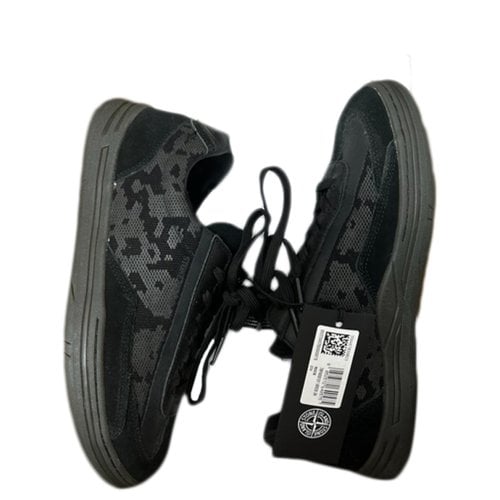 Pre-owned Stone Island Low Trainers In Black