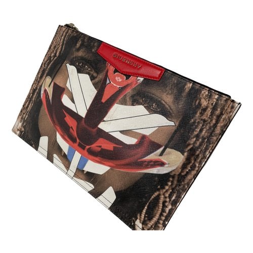 Pre-owned Givenchy Vinyl Clutch Bag In Multicolour