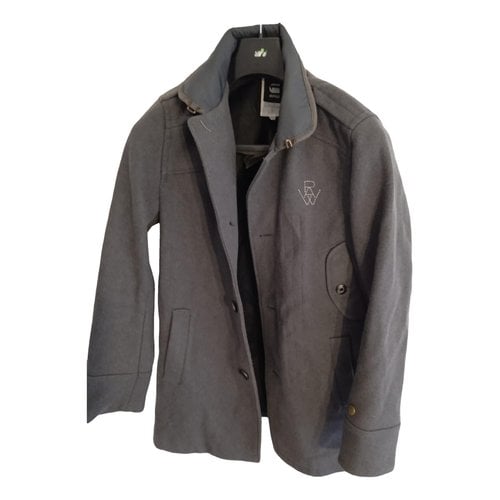 Pre-owned G-star Raw Wool Trenchcoat In Grey