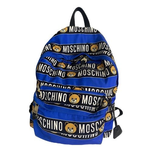Pre-owned Moschino Cloth Backpack In Multicolour