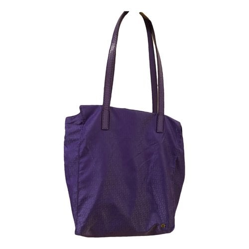 Pre-owned Fendi Oyster Tote In Purple
