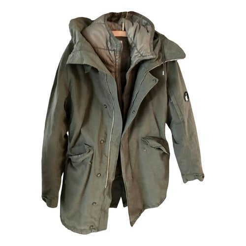 Pre-owned C.p. Company Cloth Parka In Green