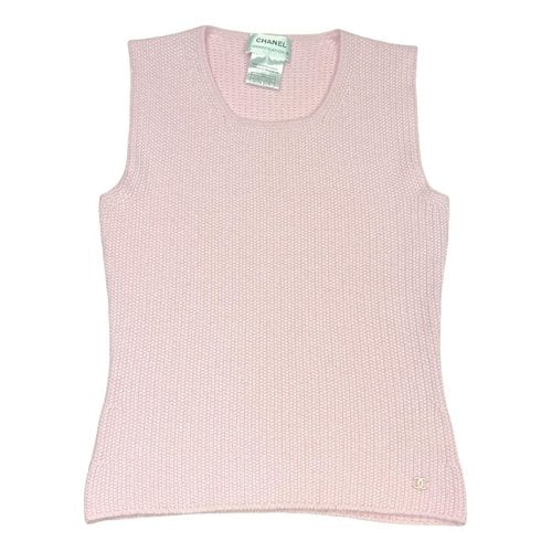 Pre-owned Chanel Cashmere Camisole In Pink