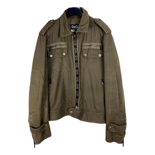 Pre-owned D&g Jacket In Khaki