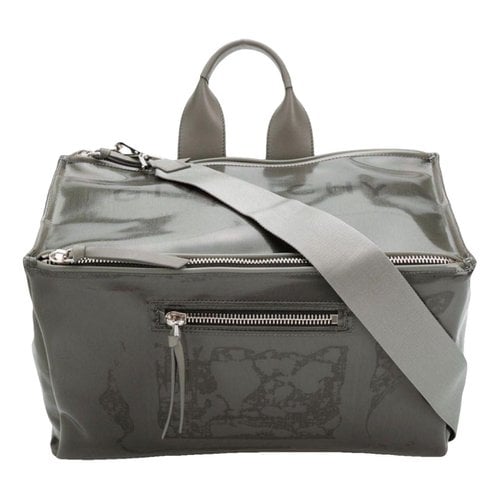 Pre-owned Givenchy Pandora Massenger Weekend Bag In Green