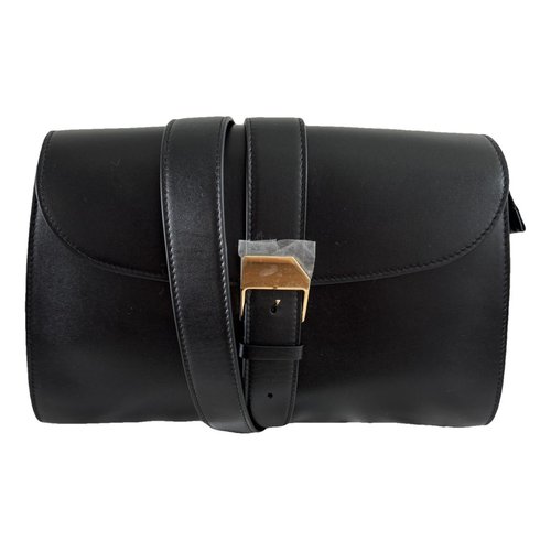 Pre-owned The Row Leather Clutch Bag In Black