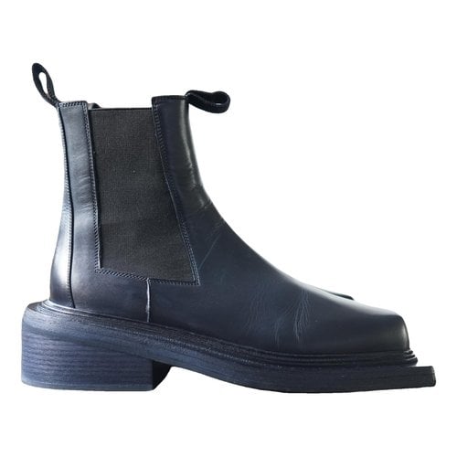 Pre-owned Marsèll Leather Boots In Blue